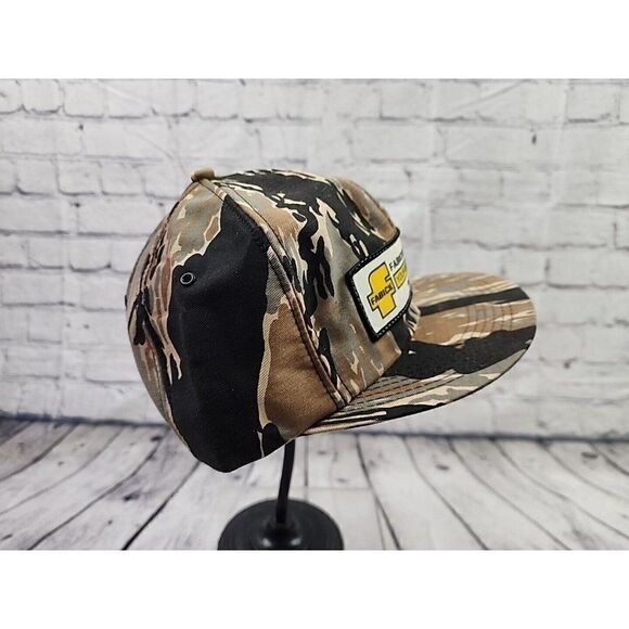 NOS Vtg K-BRAND Product FABICK MACHINERY Cat Caterpillar Snapback PATCH Camo Hat - Picture 3 of 8